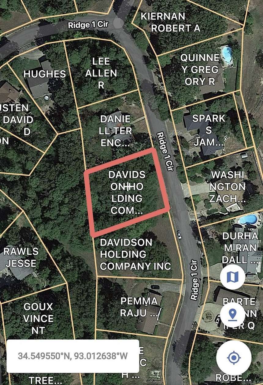 0.39 Acres of Residential Land for Sale in Hot Springs, Arkansas