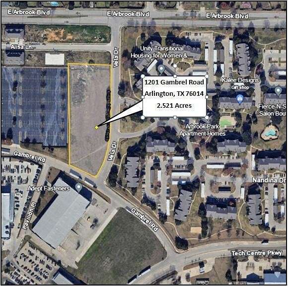 2.521 Acres of Commercial Land for Sale in Arlington, Texas