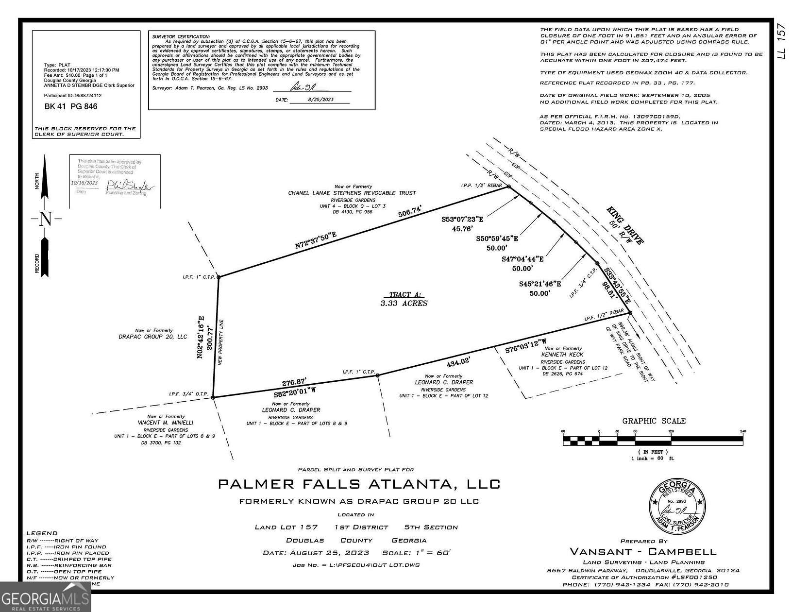 3.33 Acres of Residential Land for Sale in Douglasville, Georgia