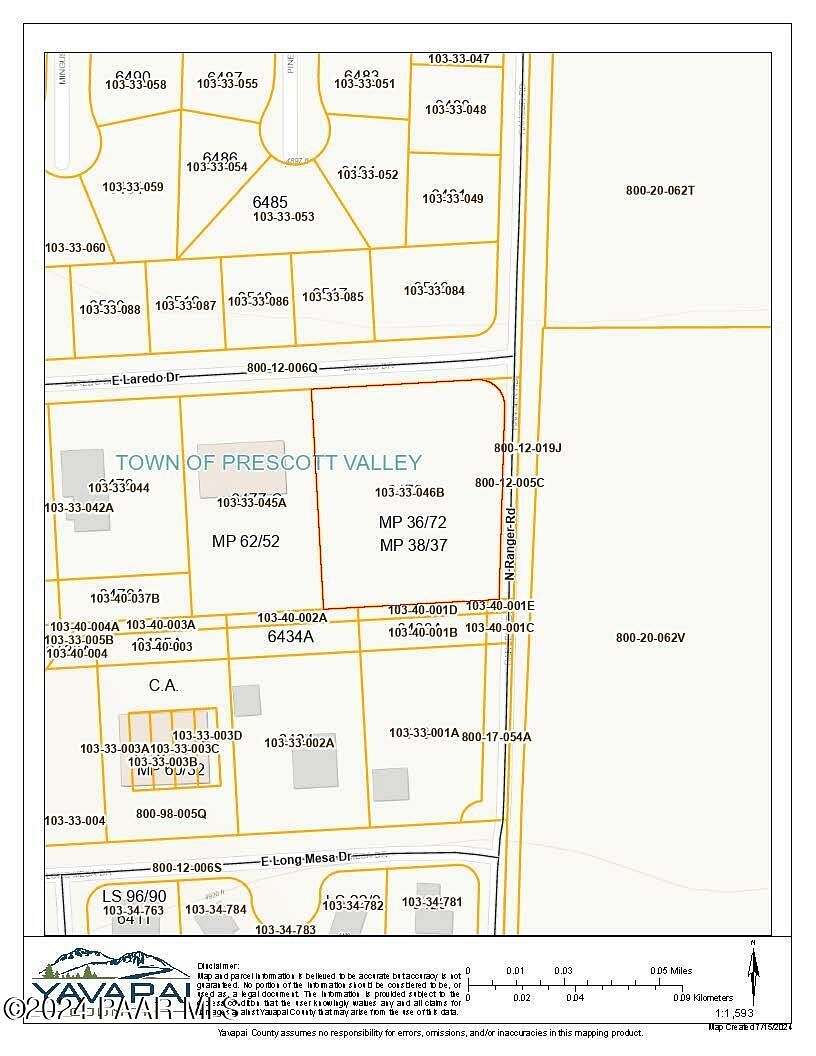 1.21 Acres of Commercial Land for Sale in Prescott Valley, Arizona