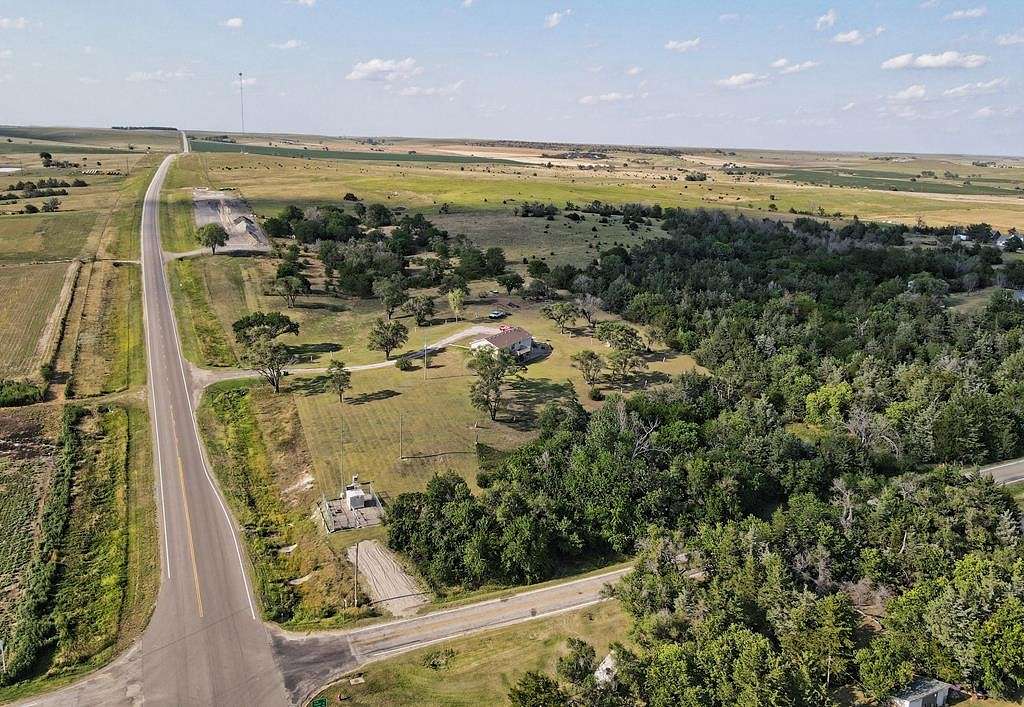 10.5 Acres of Land with Home for Sale in Sylvan Grove, Kansas