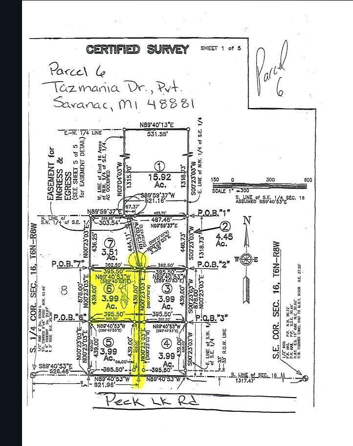 4 Acres of Residential Land for Sale in Lowell, Michigan