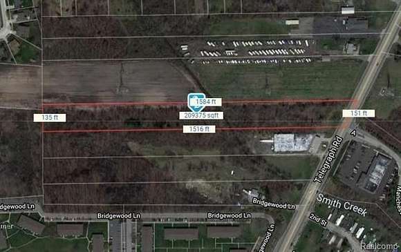 4.69 Acres of Residential Land for Sale in Flat Rock, Michigan