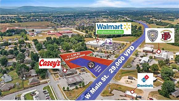 1.94 Acres of Commercial Land for Sale in Farmington, Arkansas