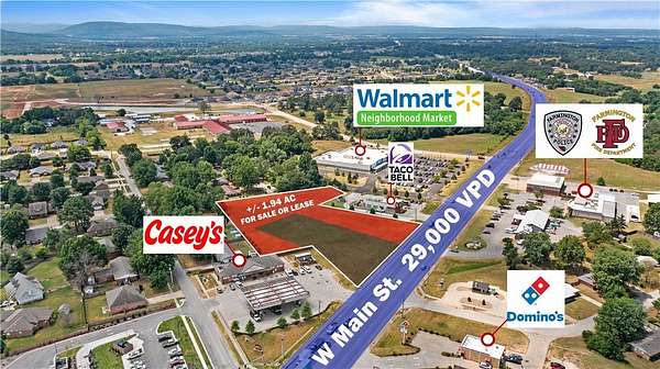 2 Acres of Commercial Land for Sale in Farmington, Arkansas