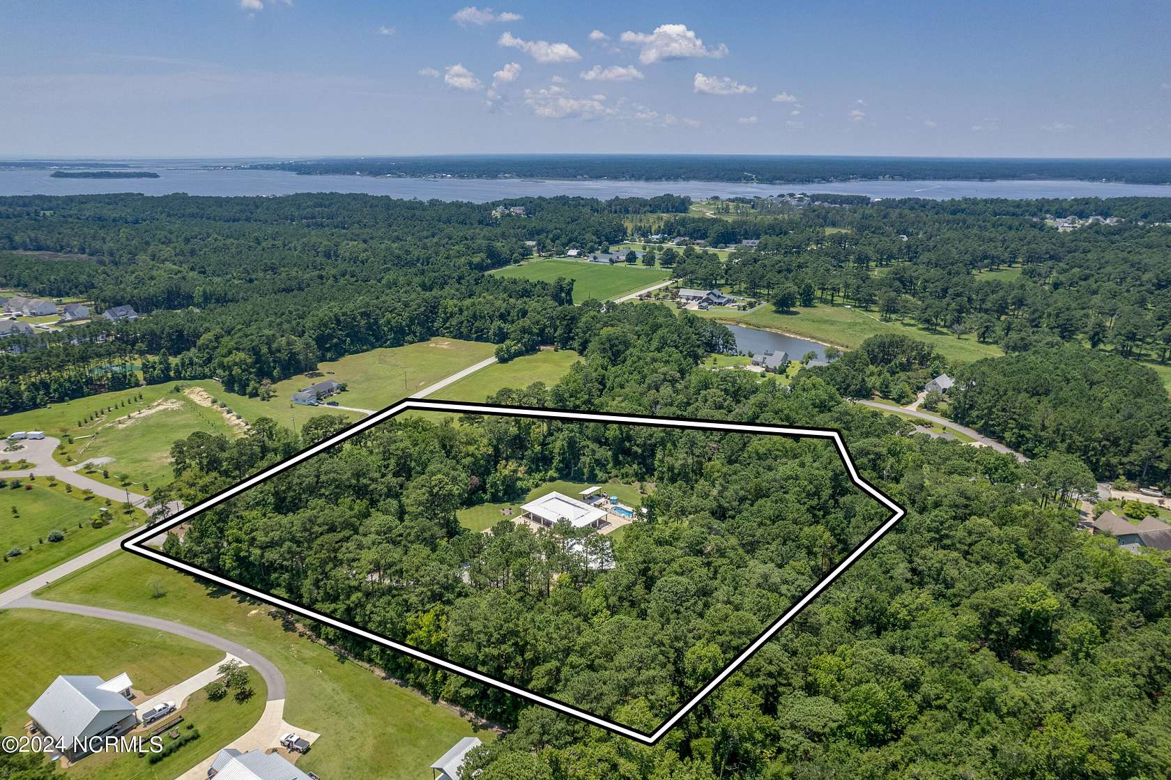 5.76 Acres of Residential Land with Home for Sale in Swansboro, North Carolina
