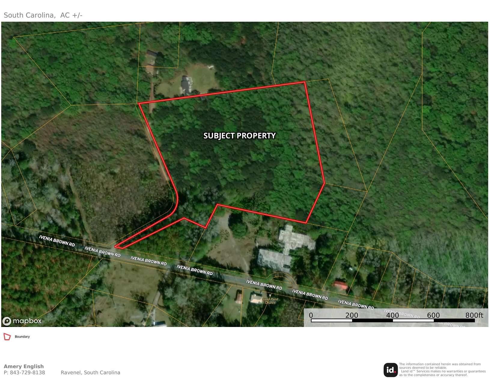 10.2 Acres of Land for Sale in Green Pond, South Carolina