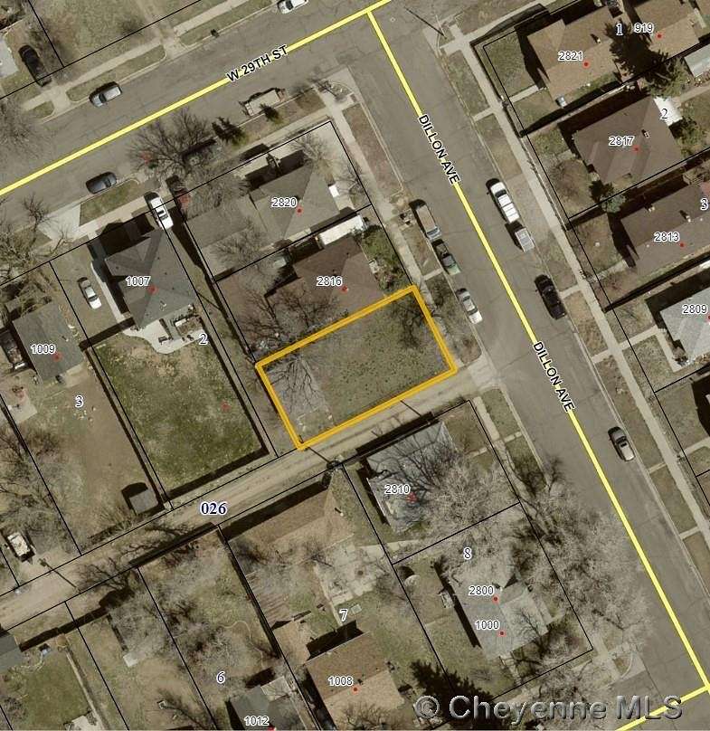 0.08 Acres of Residential Land for Sale in Cheyenne, Wyoming