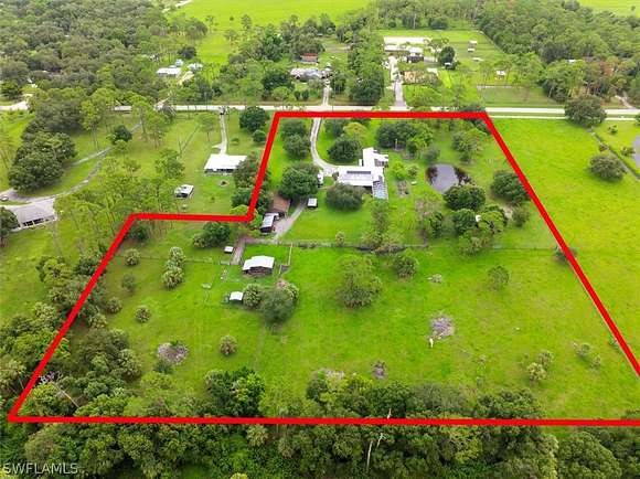 5.982 Acres of Land with Home for Sale in Fort Myers, Florida