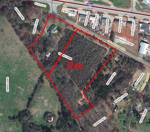 4.5 Acres of Land for Sale in Anderson, South Carolina