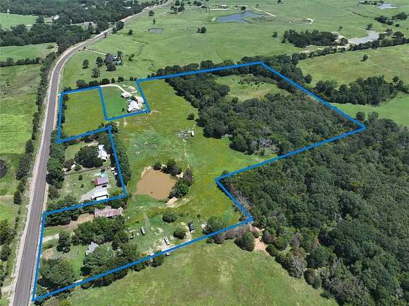 23.542 Acres of Recreational Land with Home for Sale in Eustace, Texas