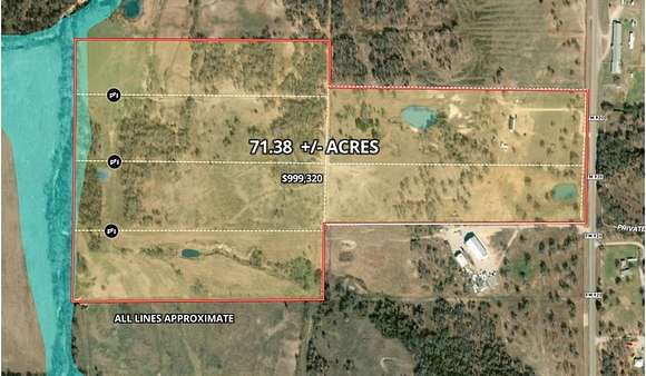 71.38 Acres of Land for Sale in Poolville, Texas