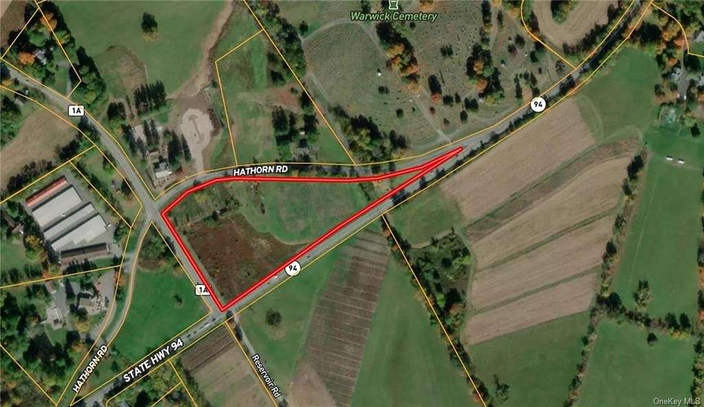 7.5 Acres of Commercial Land for Sale in Warwick, New York