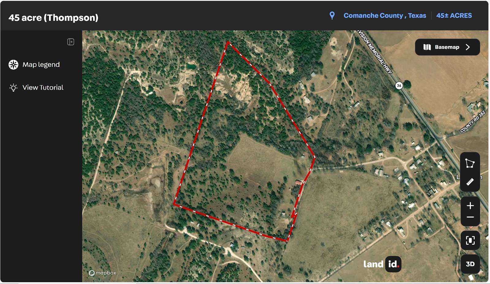 45.77 Acres of Improved Land for Sale in Gustine, Texas