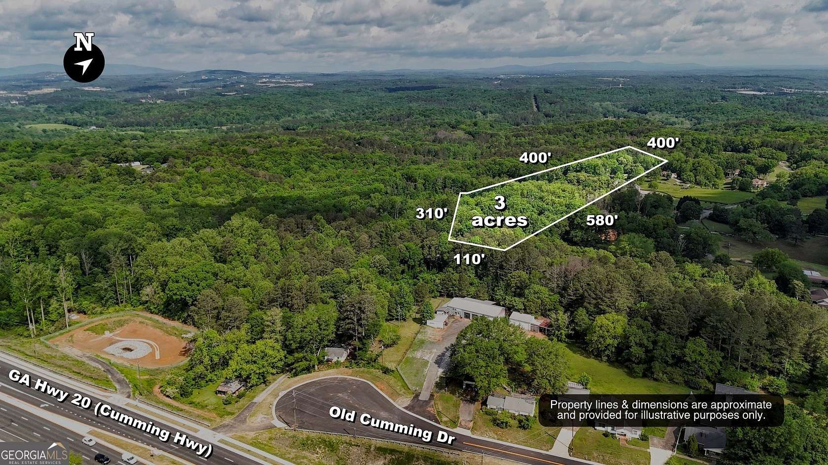 3 Acres of Mixed-Use Land for Sale in Canton, Georgia