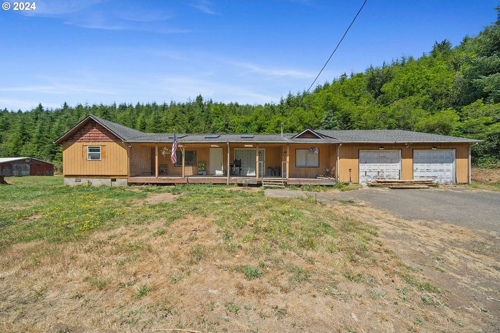 9.29 Acres of Land with Home for Sale in Tillamook, Oregon