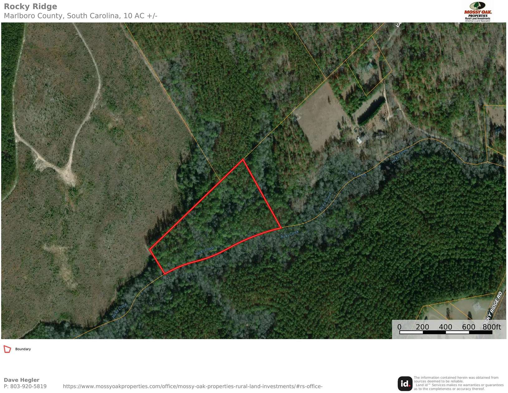 10 Acres of Recreational Land & Farm for Sale in Wallace, South Carolina