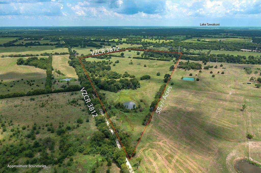 58 Acres of Land for Sale in Wills Point, Texas