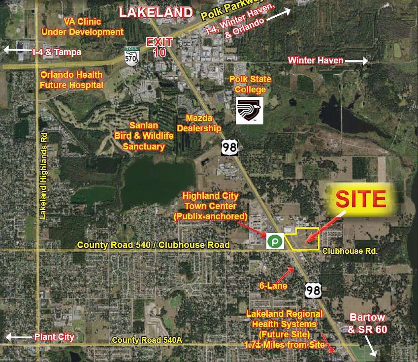 2.2 Acres of Commercial Land for Sale in Lakeland, Florida