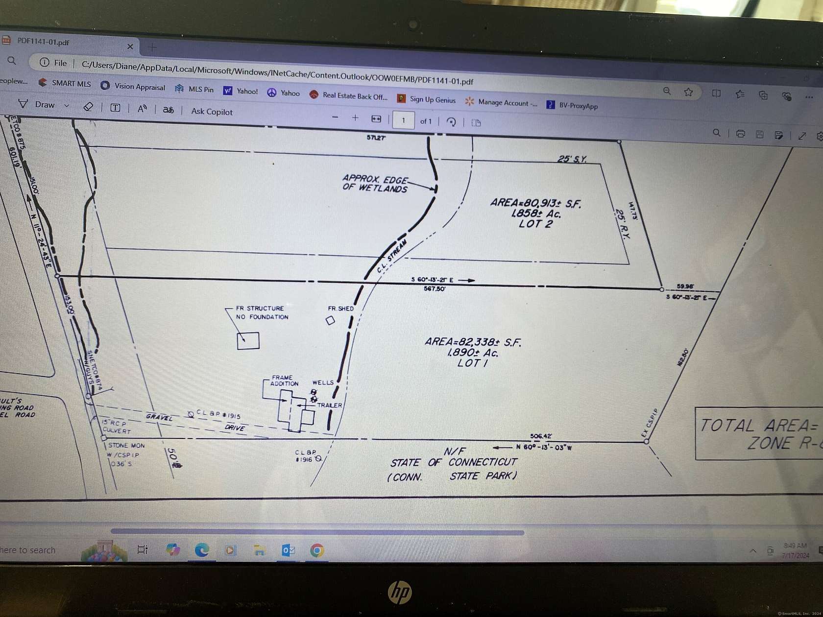 1.89 Acres of Residential Land for Sale in Thompson, Connecticut