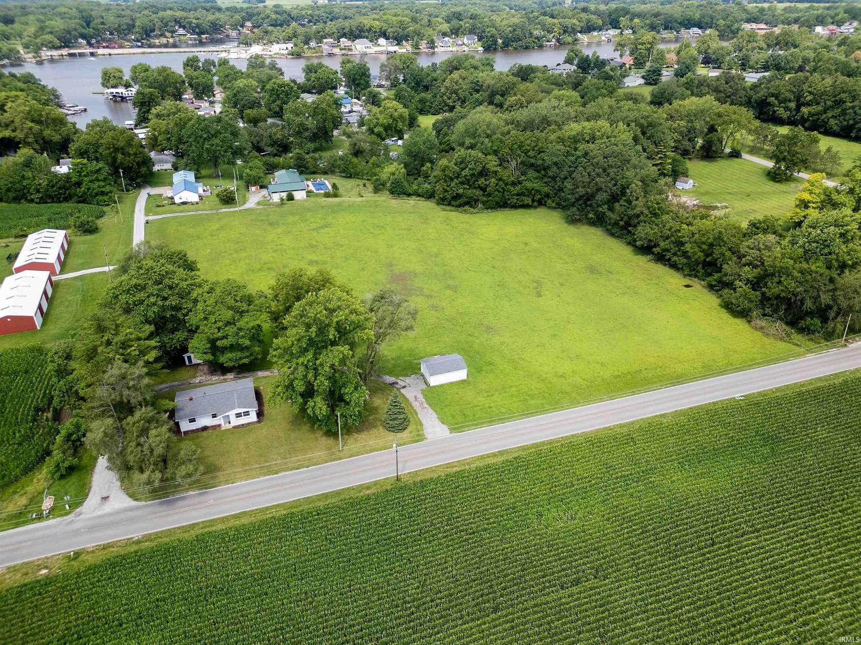 5.5 Acres of Residential Land with Home for Sale in Monticello, Indiana