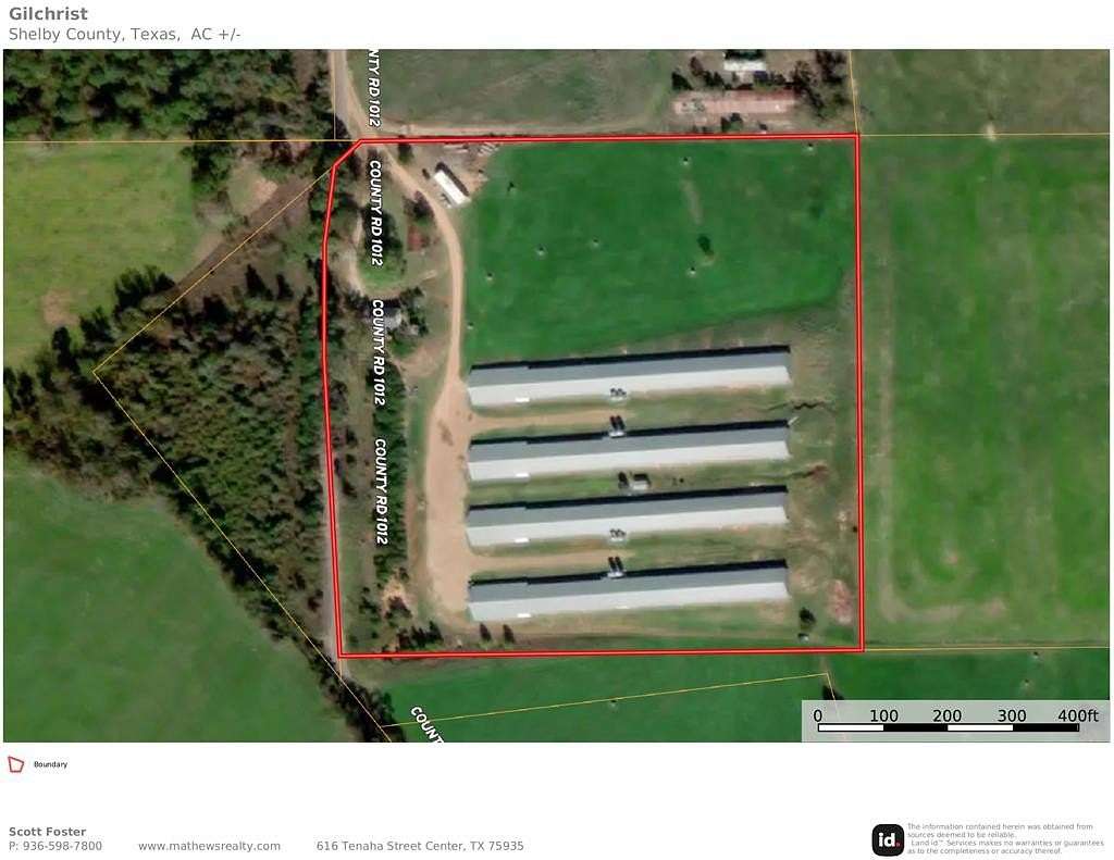 13.8 Acres of Agricultural Land for Sale in Center, Texas