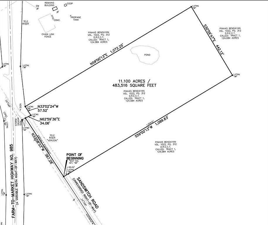 11.1 Acres of Land for Sale in Ennis, Texas