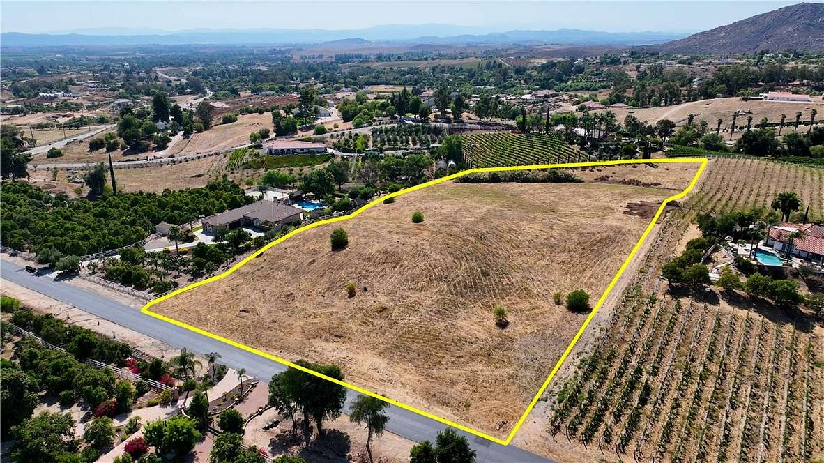 5.02 Acres of Residential Land for Sale in Temecula, California