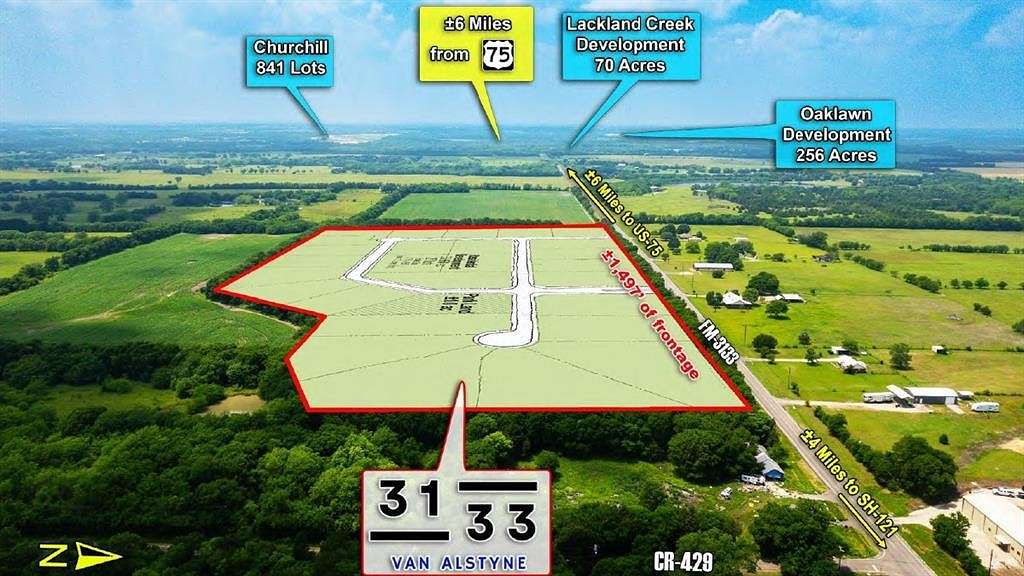 33.664 Acres of Agricultural Land for Sale in Van Alstyne, Texas