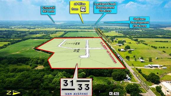 33.7 Acres of Agricultural Land for Sale in Van Alstyne, Texas