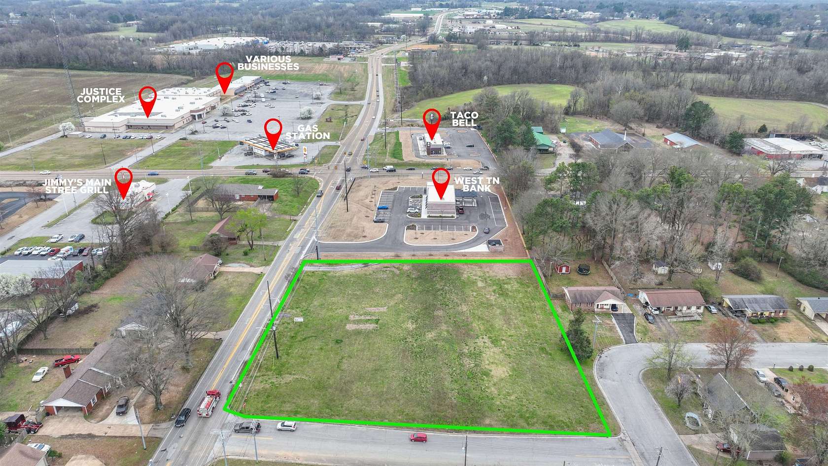 1.65 Acres of Mixed-Use Land for Sale in Brownsville, Tennessee