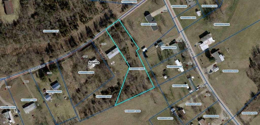 1.022 Acres of Residential Land for Sale in Manchester, Ohio