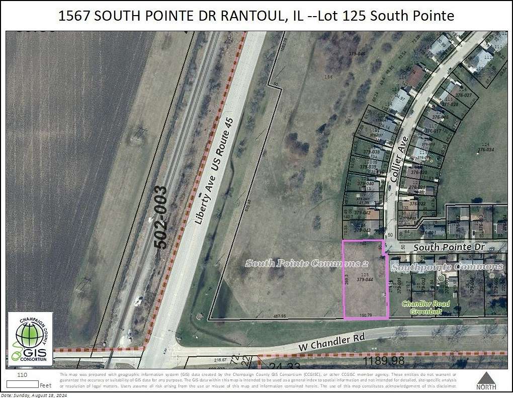 0.92 Acres of Residential Land for Sale in Rantoul, Illinois