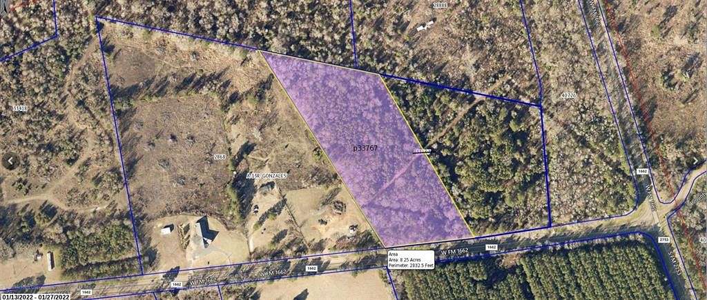 8.4 Acres of Land for Sale in Laneville, Texas