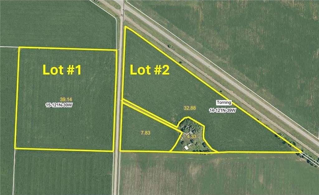 88.45 Acres of Agricultural Land with Home for Auction in Benson, Minnesota