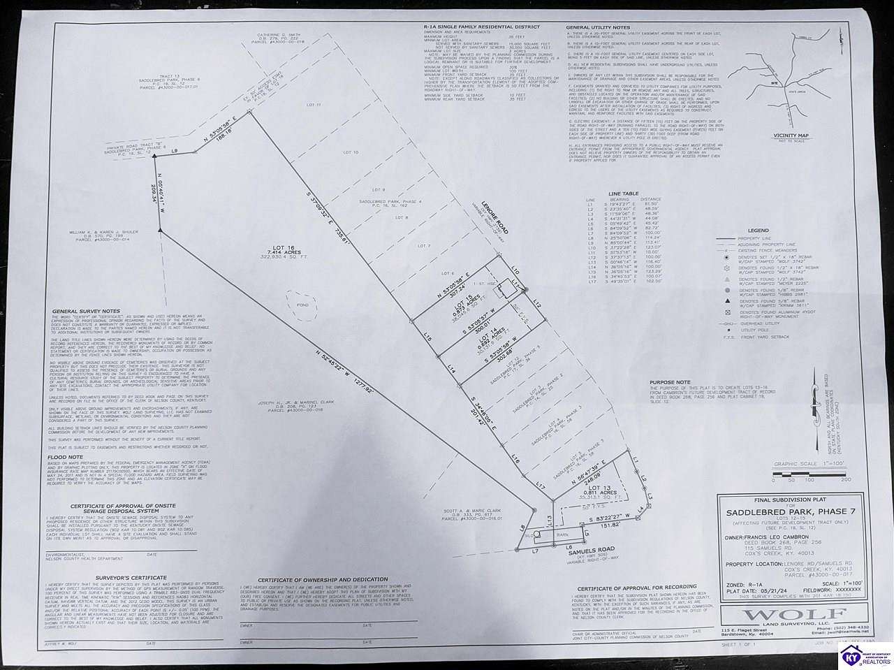 7.41 Acres of Residential Land for Sale in Coxs Creek, Kentucky