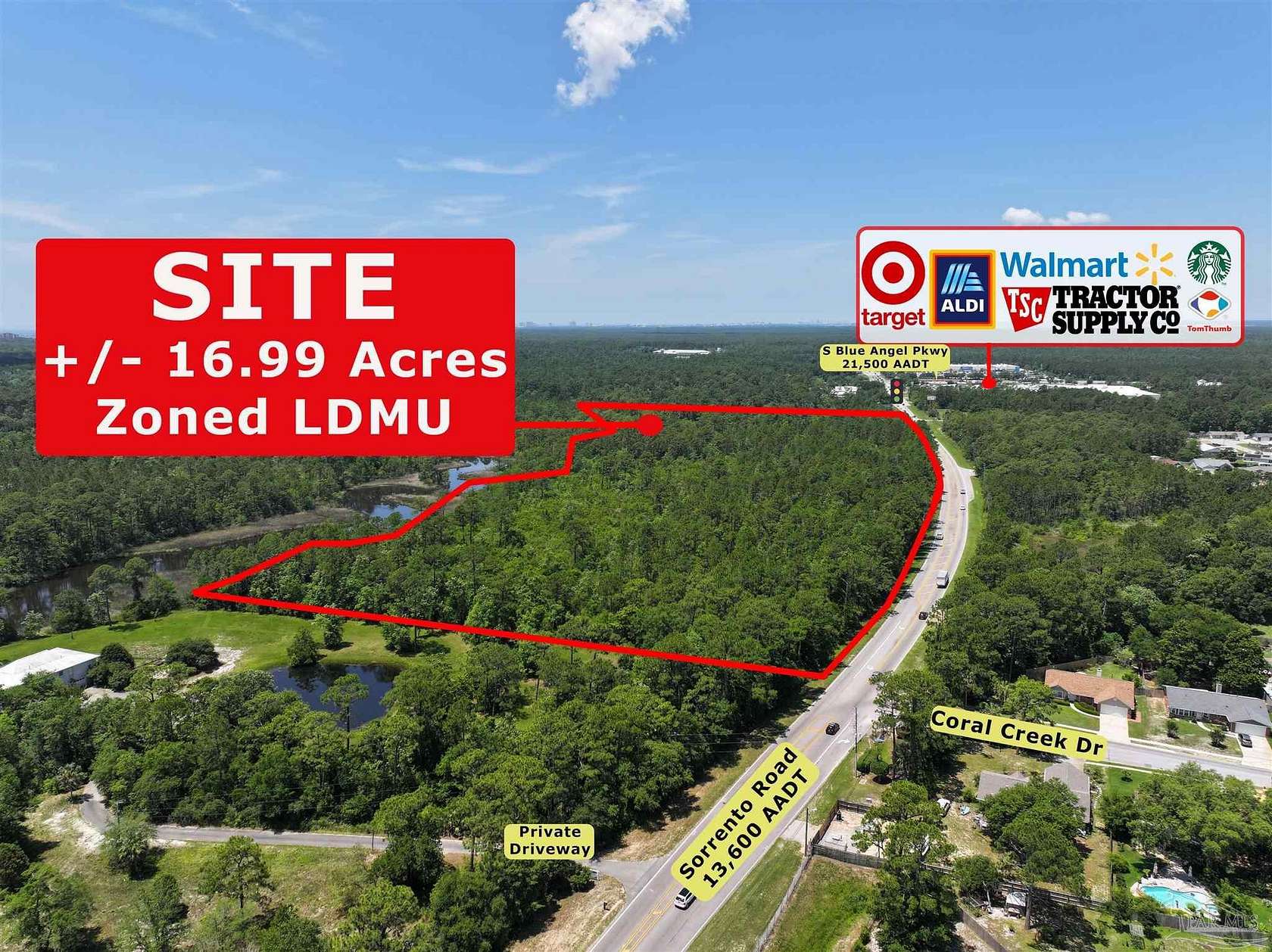 17 Acres of Commercial Land for Sale in Pensacola, Florida