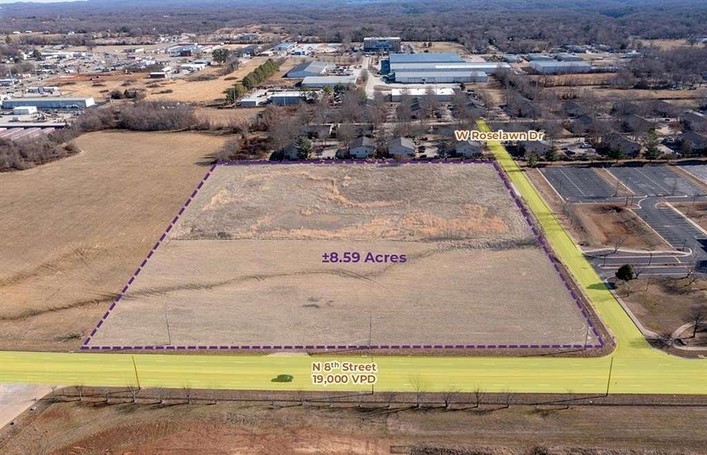 8.59 Acres of Land for Sale in Rogers, Arkansas