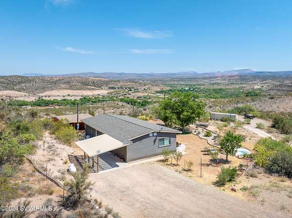 11.1 Acres of Land with Home for Sale in Rimrock, Arizona
