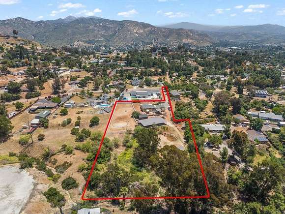 2.38 Acres of Residential Land with Home for Sale in Lakeside, California