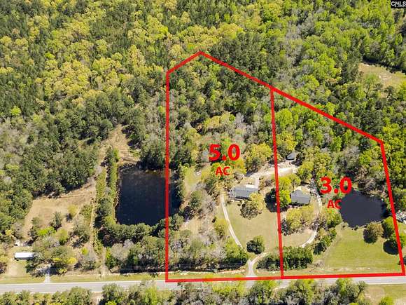 8.4 Acres of Residential Land with Home for Sale in Elgin, South Carolina