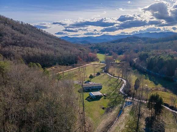 7.7 Acres of Land with Home for Sale in Franklin, North Carolina