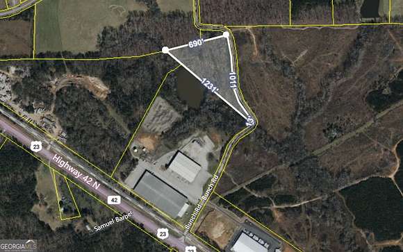 7.4 Acres of Commercial Land for Sale in Jackson, Georgia