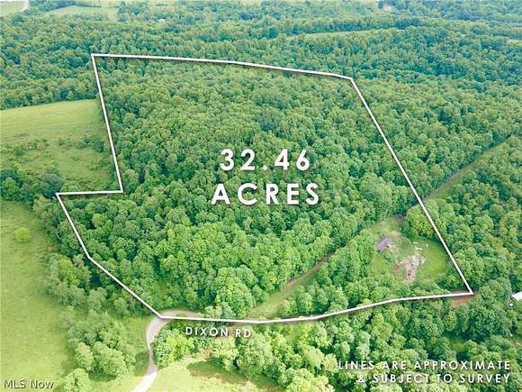 32.46 Acres of Recreational Land for Sale in Belmont, Ohio