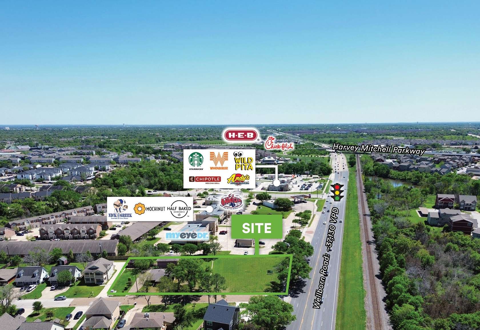 0.44 Acres of Commercial Land for Lease in College Station, Texas