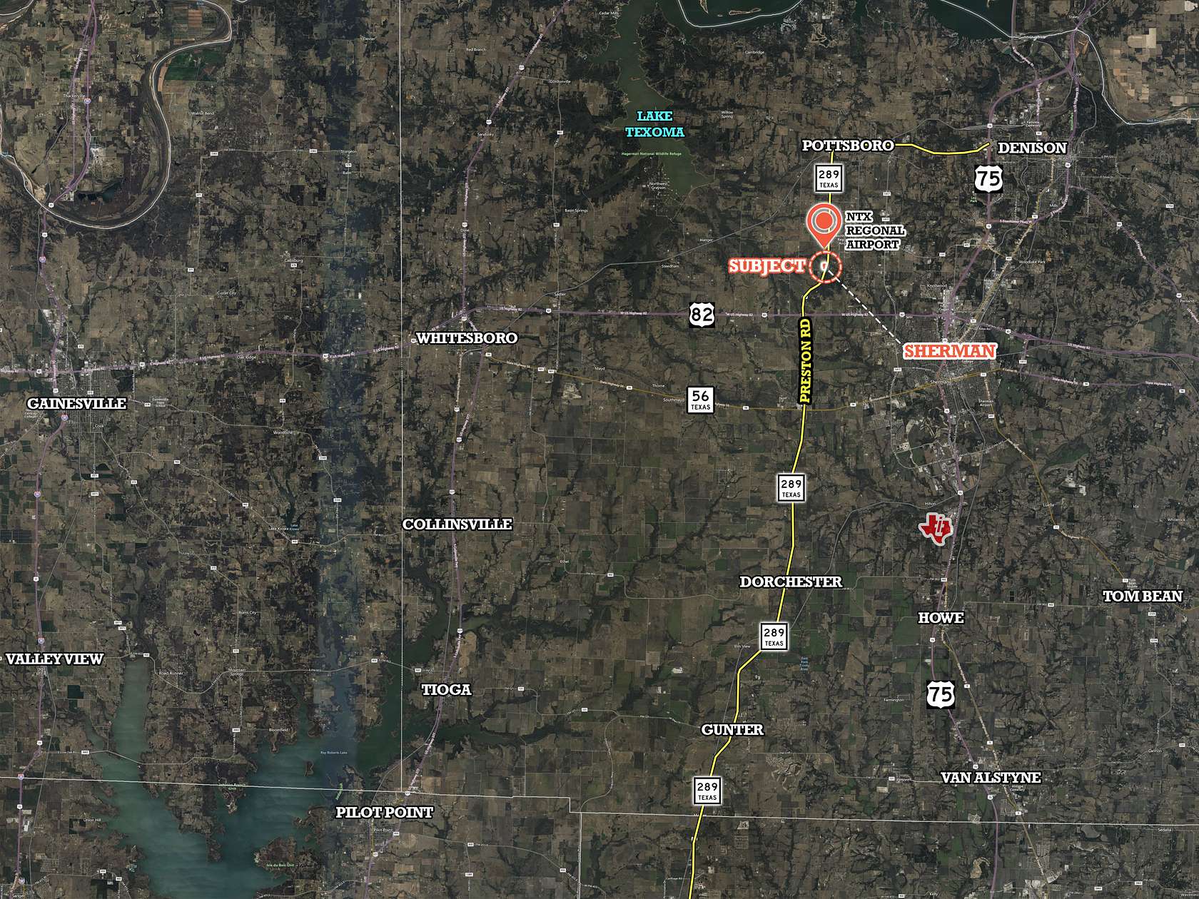 16.84 Acres of Commercial Land for Sale in Sherman, Texas