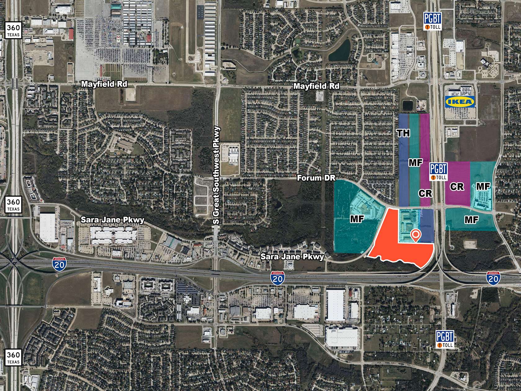 6.85 Acres of Land for Sale in Grand Prairie, Texas