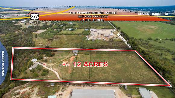 12 Acres of Land for Sale in Roanoke, Texas