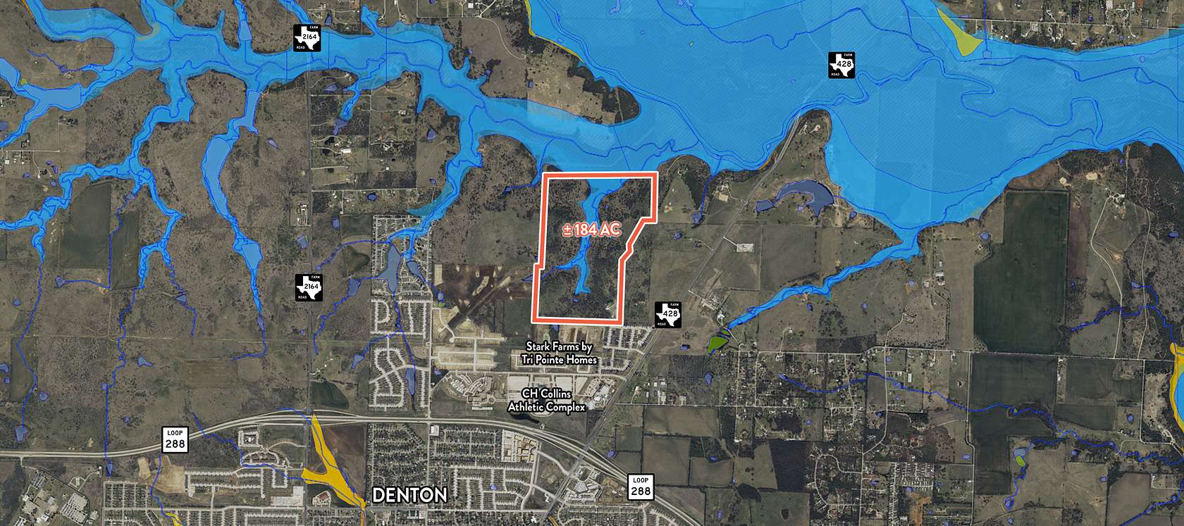 184 Acres of Land for Sale in Denton, Texas