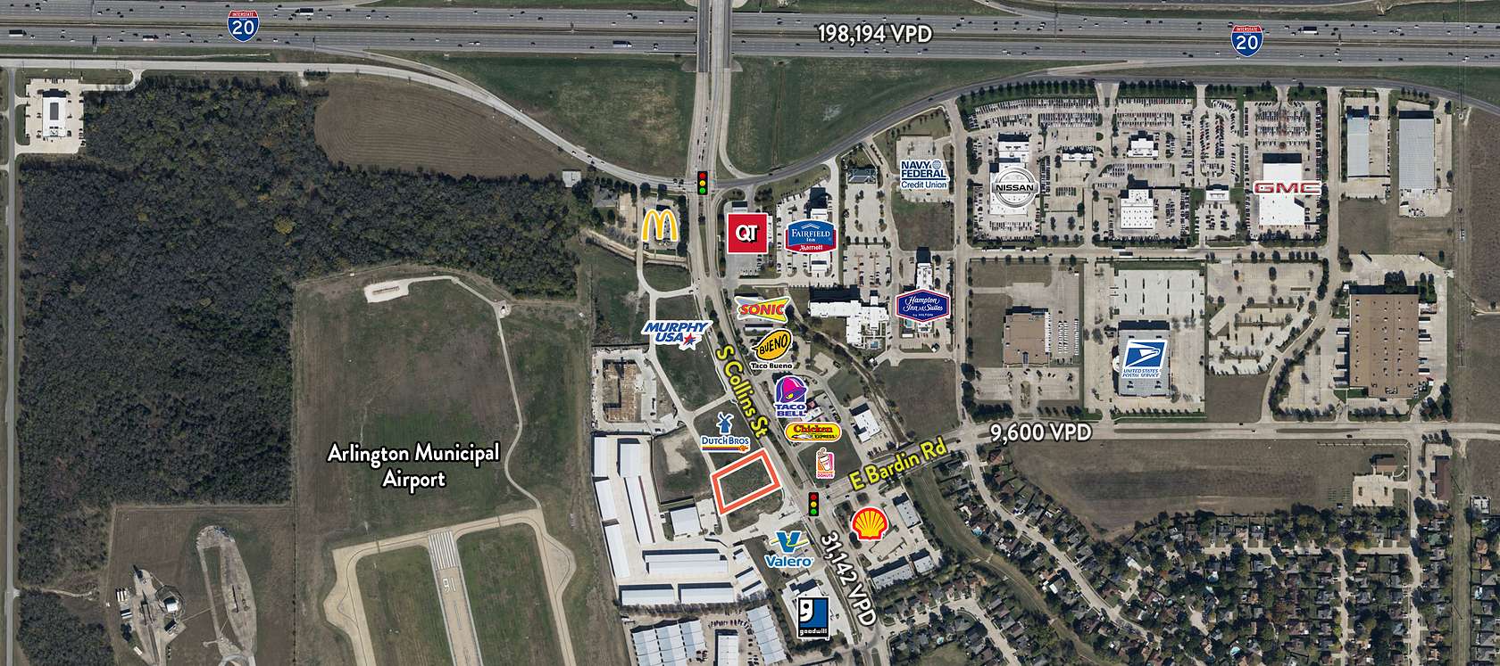 1.01 Acres of Commercial Land for Sale in Arlington, Texas